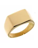 Anello Oro Giallo forma rettangolare
