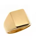 Anello Oro Giallo forma rettangolare