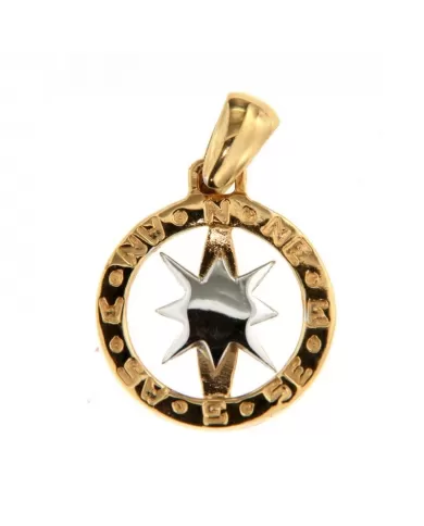 Medaglia Rosa dei Venti in Oro Giallo