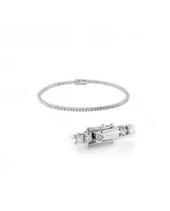 Tennis in oro bianco con diamanti ct 2,18
