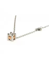 Collana in oro rosa con diamanti 0,25ct