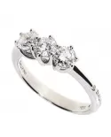Anello Trilogy con Diamanti 0,42 ct