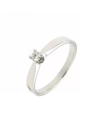 Anello Solitario Diamante 0,10 ct