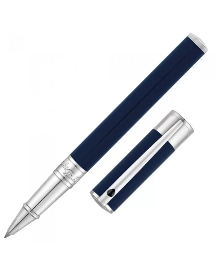 D-Initial penna roller Blu e Cromata S.T. Dupont