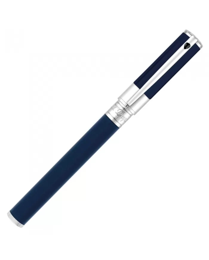 D-Initial penna roller Blu e Cromata S.T. Dupont