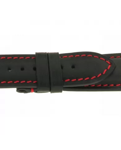 Cinturino nero Cuoio Traversetolo 21mm Eberhard & Co Ref CIN190