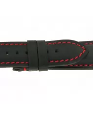 Cinturino nero Cuoio Traversetolo 21mm Eberhard & Co Ref CIN190
