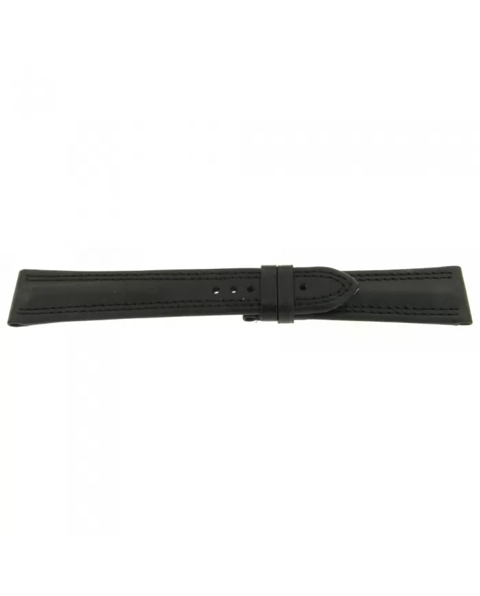 Cinturino nero Cuoio Traversetolo 21mm Eberhard & Co Ref CIN182