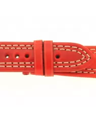 Cinturino rosso Cuoio Traversetolo 21mm Eberhard & Co Ref CIN188