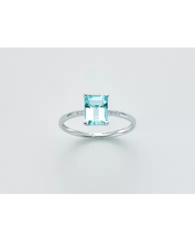 Anello Topazio e diamanti 0,022 ct Miluna