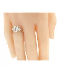 Anello Diamanti 0,11ct e Acquamarina 1,47ct ReCarlo