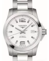 Conquest auto 39mm bianco Longines Ref L37764166