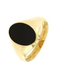 Anello Oro Giallo e Onice