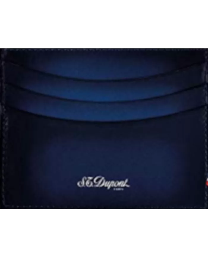 D-Line portafoglio blu 6 carte di credito S.T. Dupont