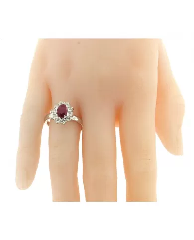 Anello con Rubino 1,08 ct e diamanti ReCarlo