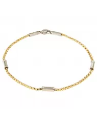 Bracciale in Oro Giallo e Bianco Spagnoletti 1945