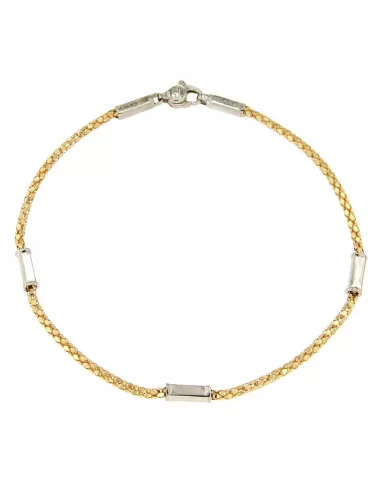 Bracciale in Oro Giallo e Bianco Spagnoletti 1945