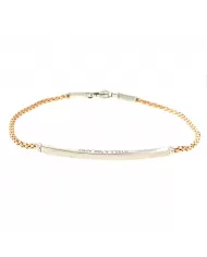 Bracciale in Oro Rosa e Bianco Stella Milano