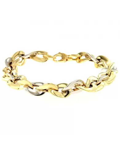 Bracciale in Oro Giallo e Bianco Spagnoletti 1945