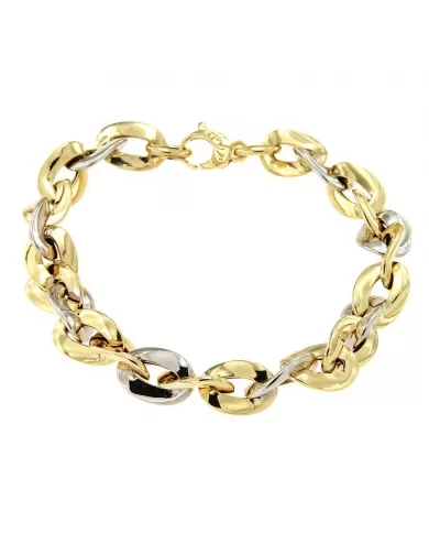 Bracciale in Oro Giallo e Bianco Spagnoletti 1945