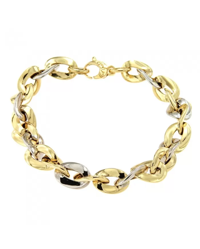 Bracciale in Oro Giallo e Bianco Spagnoletti 1945