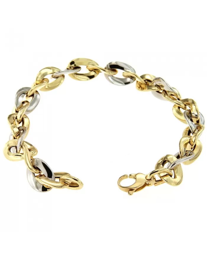 Bracciale in Oro Giallo e Bianco Spagnoletti 1945