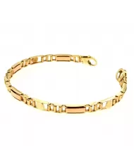 Bracciale a catena in oro giallo e rosa Spagnoletti 1945