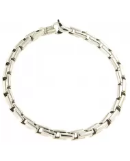 Bracciale a catena in oro bianco Spagnoletti 1945