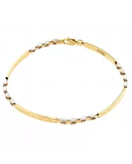 Bracciale semirigido in oro giallo e bianco Spagnoletti 1945