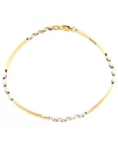 Bracciale semirigido in oro giallo e bianco Spagnoletti 1945