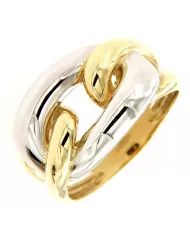 Anello oro giallo e bianco Spagnoletti 1945