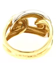 Anello oro giallo e bianco Spagnoletti 1945