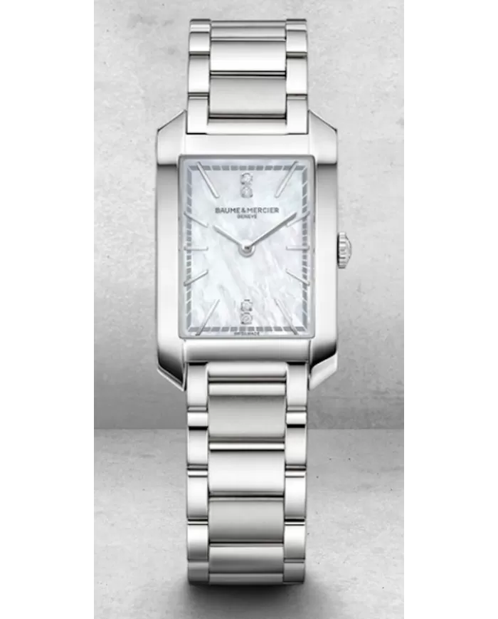 Hampton Donna quarzo Madreperla rettangolare Baume & Mercier Ref M0...