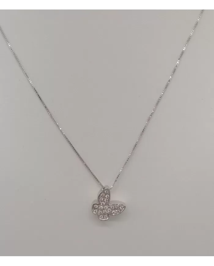 Collana Farfalla con Diamanti 0,14 ct Salvini