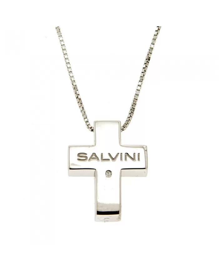 Ciondolo Croce con Diamanti 0,29 ct Salvini
