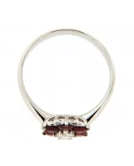 Anello con Rubini 0,71 ct e diamanti 0,23 ct ReCarlo