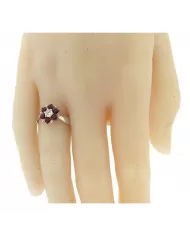 Anello con Rubini 0,71 ct e diamanti 0,23 ct ReCarlo