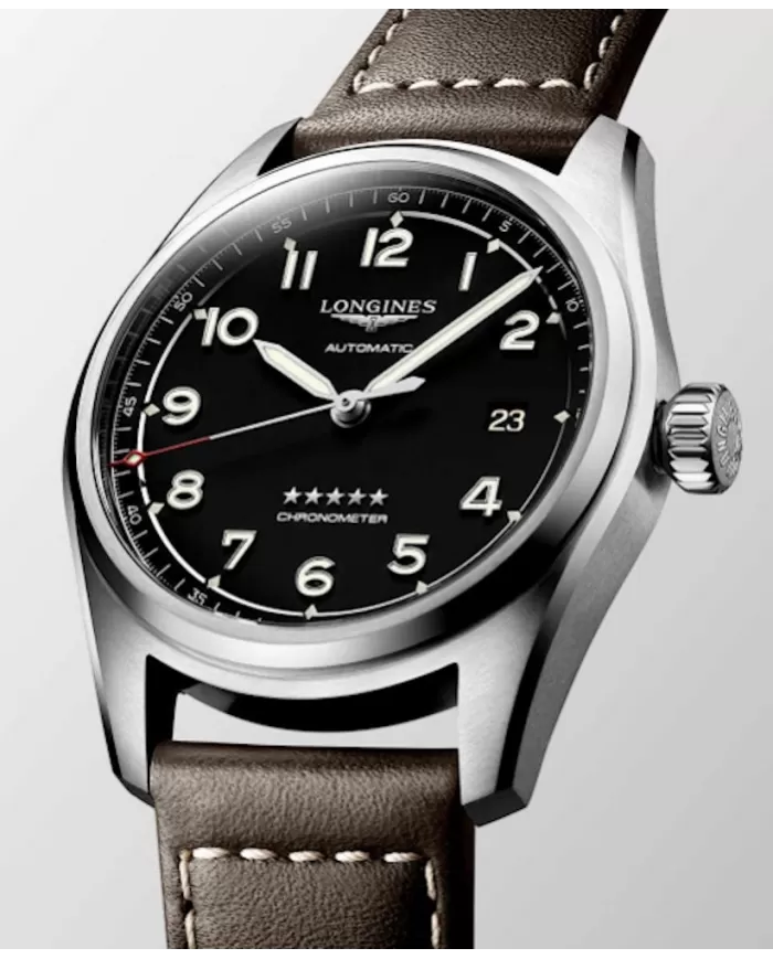 Spirit Automatico 40 mm Nero Longines Ref L38104530