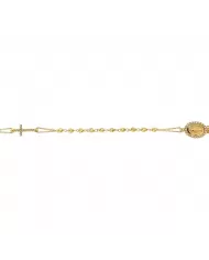 Bracciale rosario oro giallo e cubic Zirconia Spagnoletti 1945