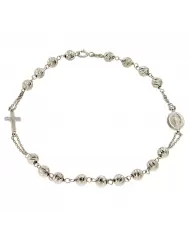Bracciale rosario in oro bianco Spagnoletti 1945
