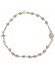 Bracciale rosario in oro bianco Spagnoletti 1945