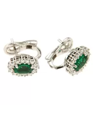 Orecchini con smeraldi 1,32 ct e diamanti 0,70ct Salvini