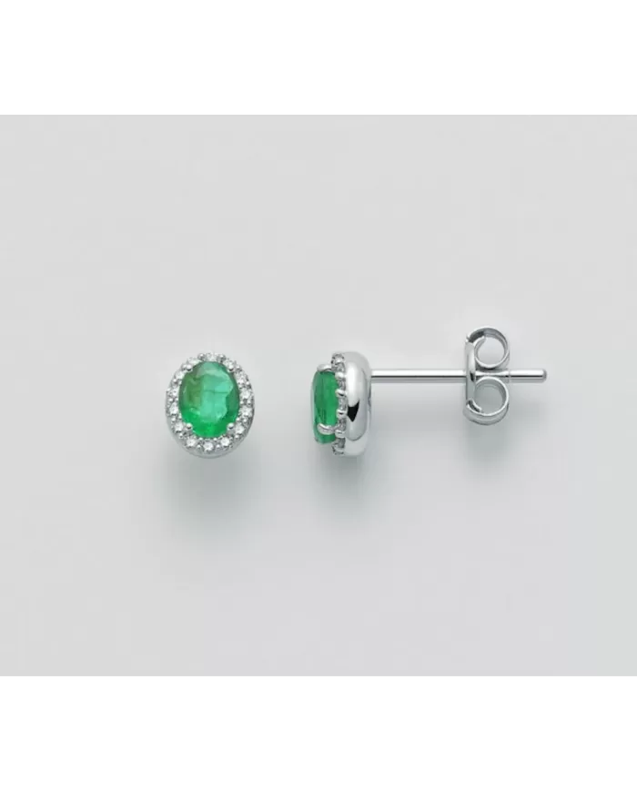Orecchini Smeraldo e diamanti 0,784 ct Miluna