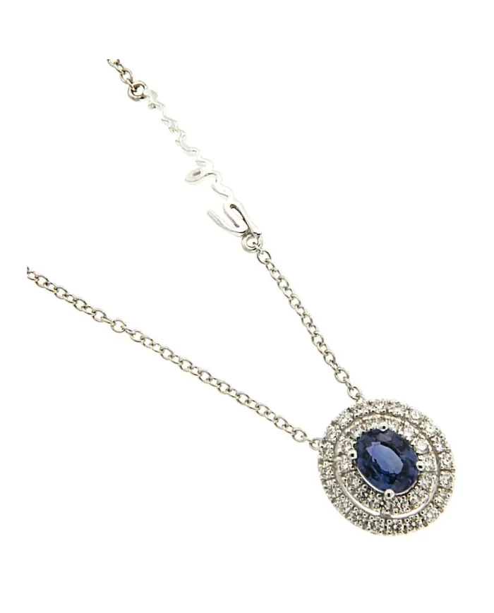 Collana Dora Zaffiro 0,45ct e Diamanti 0,23 ct Salvini