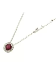 Collana Dora Rubino 0,32ct e Diamanti 0,10 ct Salvini