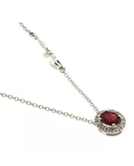 Collana Dora Rubino 0,32ct e Diamanti 0,10 ct Salvini