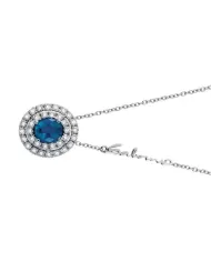 Collana Dora Zaffiro 0,45ct e Diamanti 0,23 ct Salvini