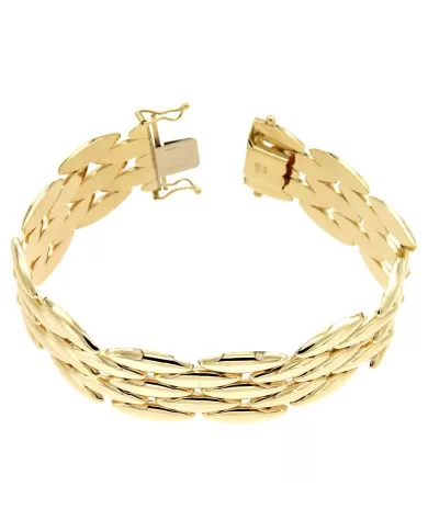 Bracciale a Tappeto in Oro Giallo Spagnoletti 1945