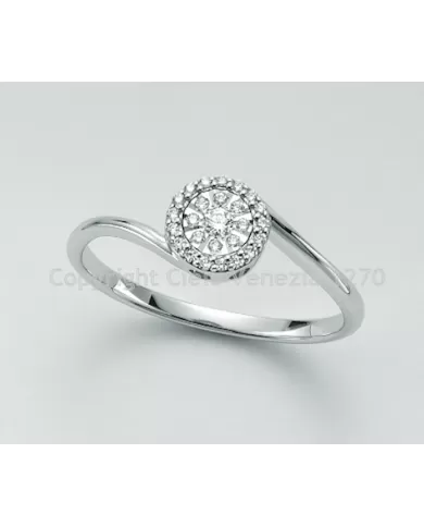 Anello diamanti 0,094 ct