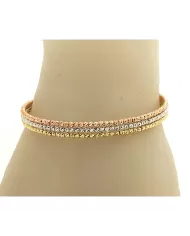 Bracciale oro Diamantato Tre Colori Dorica